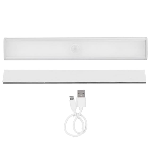 Bewegungsaktivierte Leuchte Mit 20 Leds, 800-mah-akku, Usb-aufladbar, Einstellbare Beleuchtung Für Kleiderschränke, Treppen Und Flure