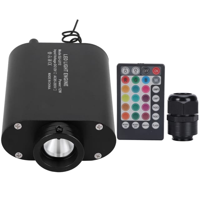 Glasfaserprojektor Mit Fernbedienung, 12-w-rgbw-deckenleuchte, Für Bluetooth-app