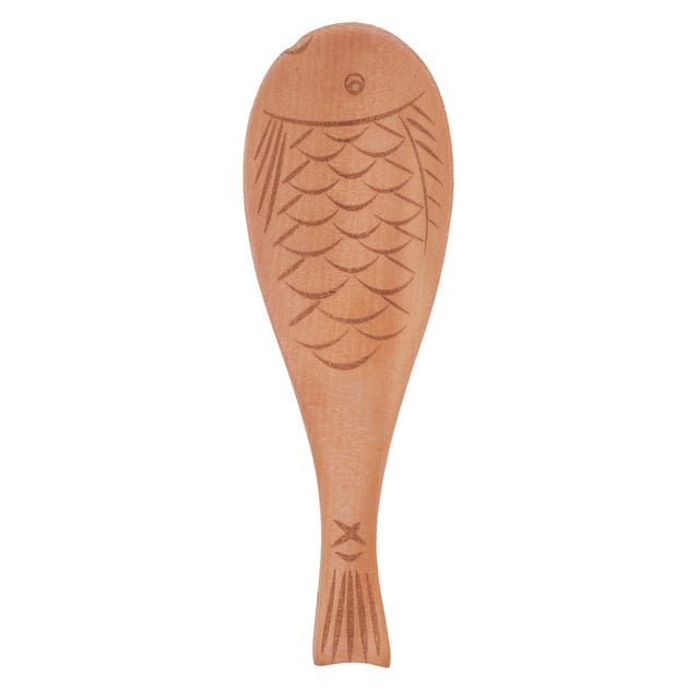 Reislöffel Aus Holzverbundmaterial In Fischform, Antihaftbeschichtet, 20 X 6,5 Cm, Küchenutensil, 1 Stück