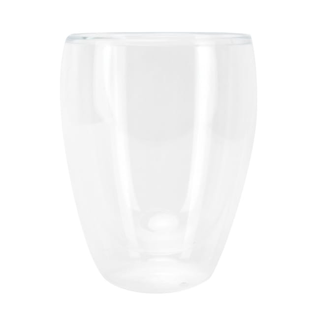 Zweistöckiges, Hitzebeständiges, Zylindrisches Klarglas Aus Milch Für Selbstgemachte Kaffeegetränke (350 Ml)