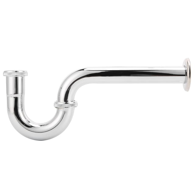 Siphon-set Für Spülbeckenabflüsse Zur Abwasserbehandlung, Kupfer- Und Edelstahlrohre, 30 Mm Durchmesser, 288 G, 2 Rohre, 1 Sockel