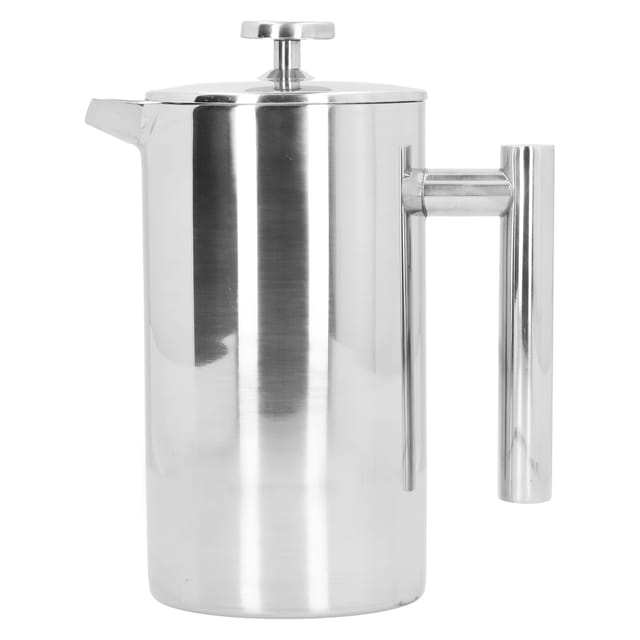 1000-ml-handfilterkaffeemaschine Aus Edelstahl, Doppelwandiger Wasserkocher