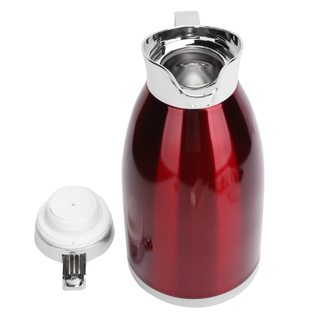 2,3-liter-doppelwand-vakuumisolierte Edelstahlkaraffe Für Kaffee Und Tee Mit Griff Aus Zinklegierung Und Ofengebrannter Oberfläche