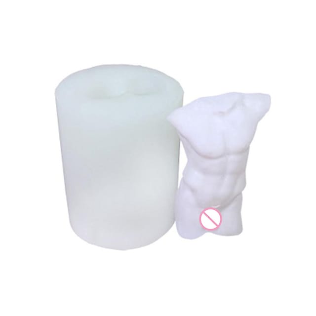 3d-silikonform Für Den Menschlichen Körper – Ideal Für Handgefertigte Kerzen, Seifen, Gipsfiguren Und Diy-projekte. Offene Form Für Männer.