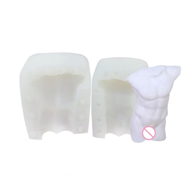 3d-silikonform Für Den Menschlichen Körper, Geeignet Für Kerzenherstellung, Seifenherstellung, Gipsarbeiten, Diy-projekte, 2-teilige Männliche Form