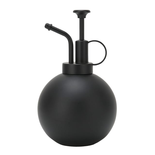 Schwarze Gießkanne Aus Edelstahl 304 (500 Ml), Handbetätigt, Vintage-sprühgerät Für Garten Oder Balkon