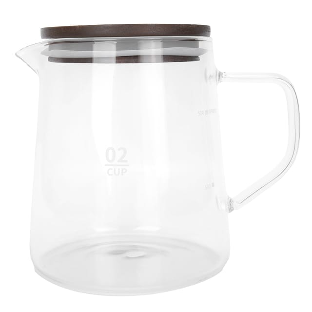 Kaffeekanne Mit Hitzebeständigem Borosilikatglasdeckel Und Isoliertem Griff Für Tee, Milch, Saft, 500 Ml