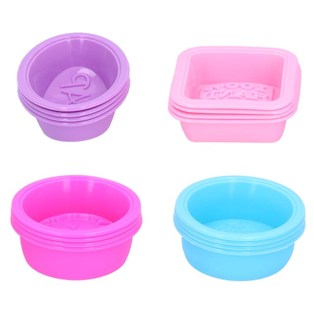Set Mit 16 Multifunktionalen Silikon-kuchenformen Für Diy-gebäck, Fondant Und Seifenherstellung