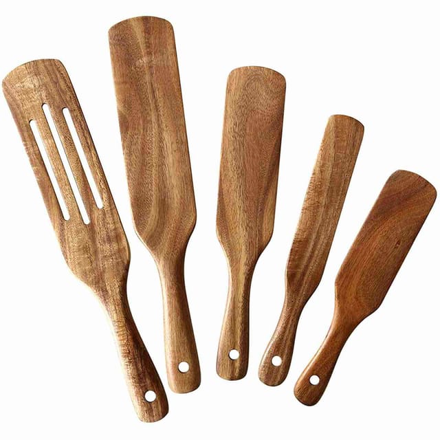 Küchenutensilien-set Aus Teakholz, Multifunktionale Kochutensilien Aus Holz
