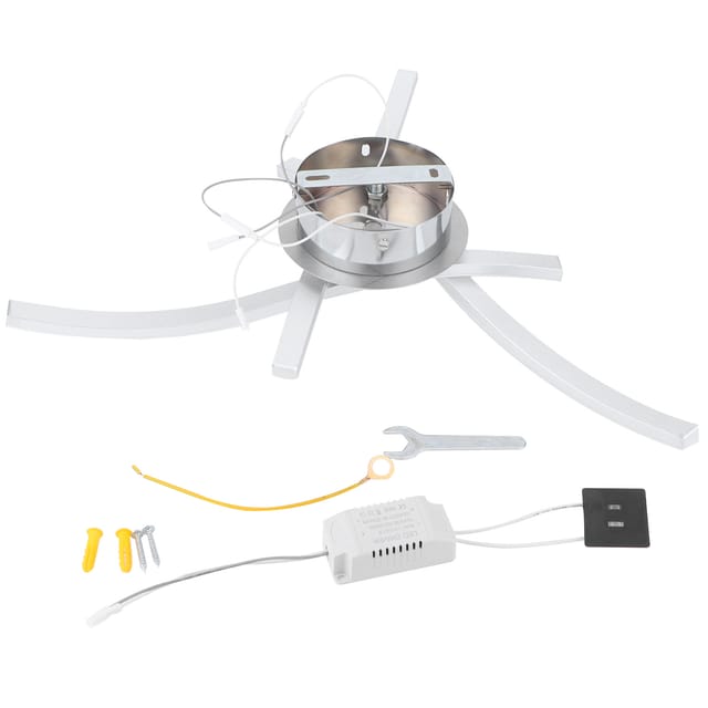 Moderne Skandinavische Led-deckenleuchte Mit Wellenförmigen Lamellen Für Wohn- Oder Schlafzimmer, Weißes Licht, Ac85-265v