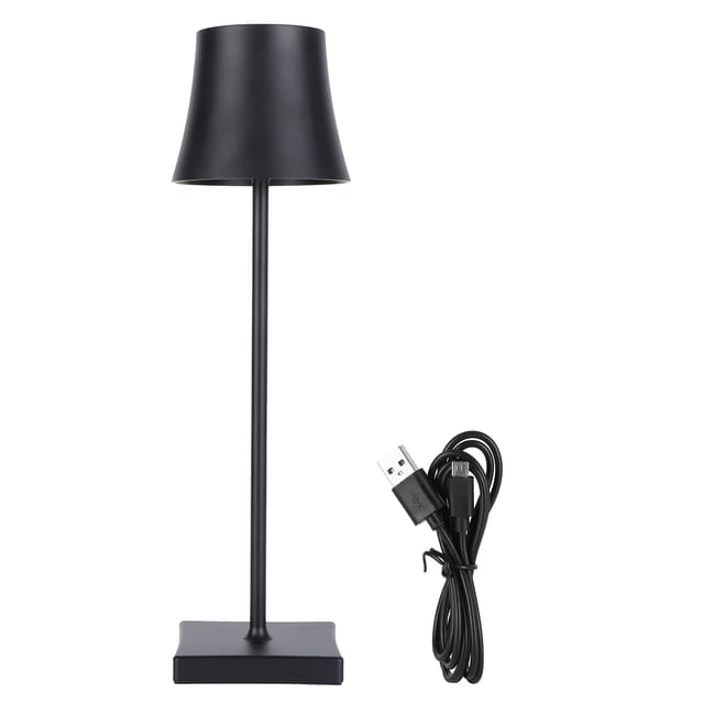 Led-schreibtischlampe Mit Usb-ladefunktion Und Touch-dimmer, Stehlampe Für Bar, Wohnzimmer Oder Leseecke, Schwarz