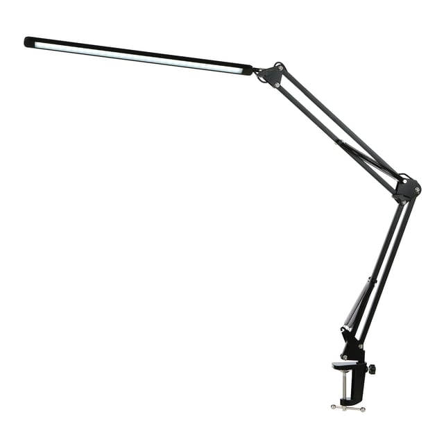 Tomshine Led-schreibtischlampe Mit Klemme, Ermüdungsfreies Leselicht, Dimmbar Mit 3 Farbmodi Und 10 Helligkeitsstufen, Verstellbarer Arm Für Arbeitszimmer Oder Büro
