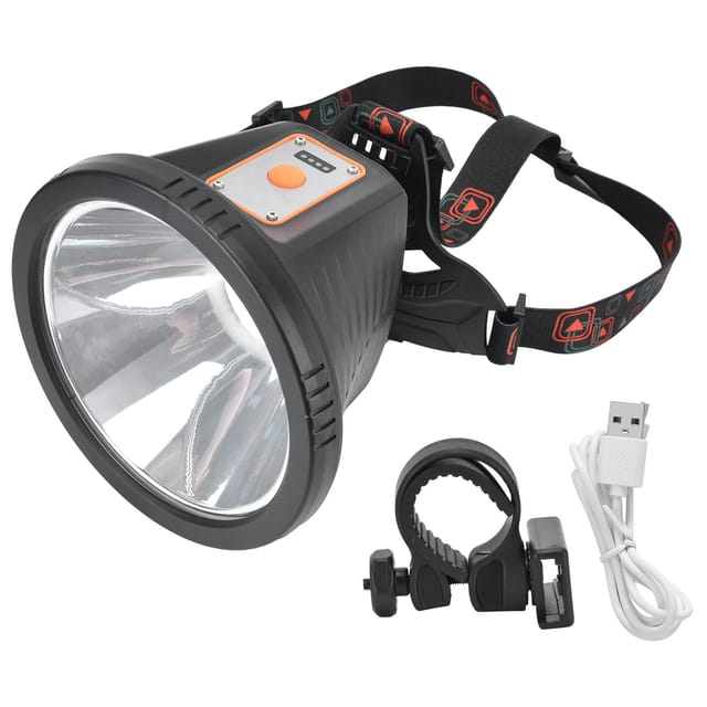 2000 Lumen Led-stirnlampe Mit 4 Leuchtmodi, 6000 Mah Wiederaufladbarer Lithium-akku, Multifunktional Für Camping Und Wandern