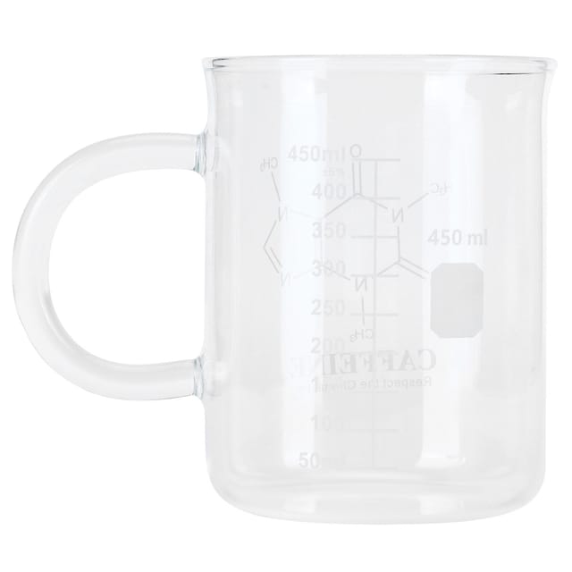 Erlenmeyer-becher Aus Borosilikatglas Mit Henkel Und Skala Für Kaffee Und Tee
