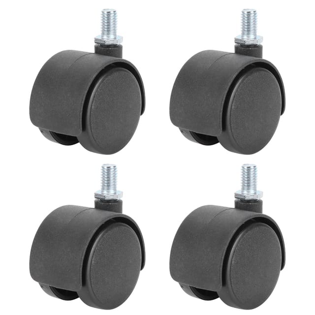 Set Mit 4 Universellen 39-mm-360°-schwenkrollen Aus Kunststoff Für Möbel Und Stühle