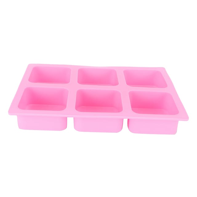 Quadratische Silikonform Mit 6 Mulden Für Kuchen Und Duftende Handgemachte Seife, Diy-backwerkzeug