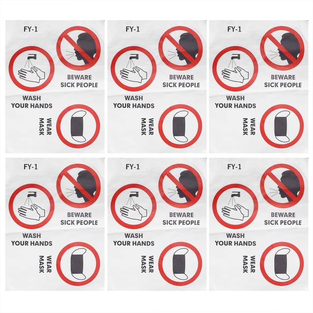 Pvc-wandaufkleber, Hygiene-warnschilder, Für Krankenhäuser, Unternehmen, Schulen, 40 X 30 Cm
