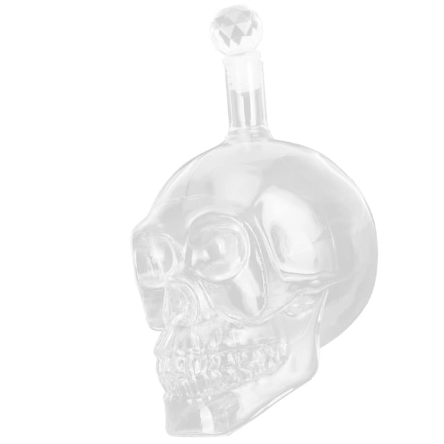Originelle, Totenkopfförmige Rotweinflasche, 550 Ml, Aus Borosilikatglas, Für Karaoke-bars