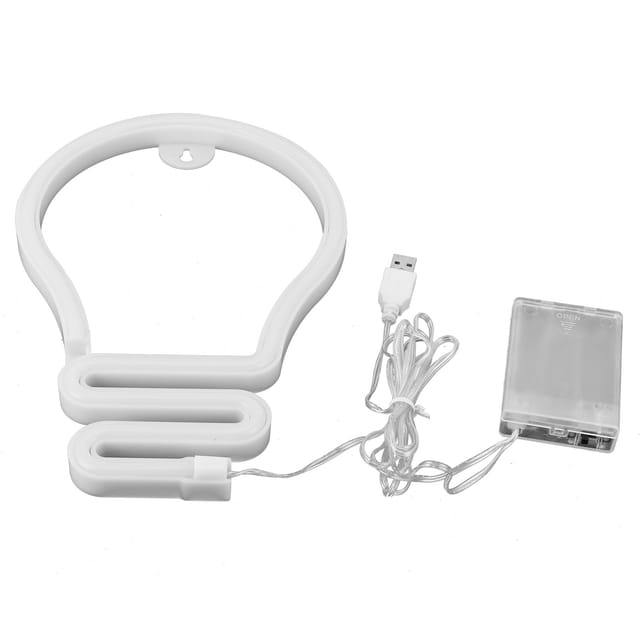 Neonreklame In Form Einer Glühbirne, Mehrfarbige Led, Für Schlafzimmer, Partys, Weihnachten, Hochzeiten, Usb-/batteriebetrieb