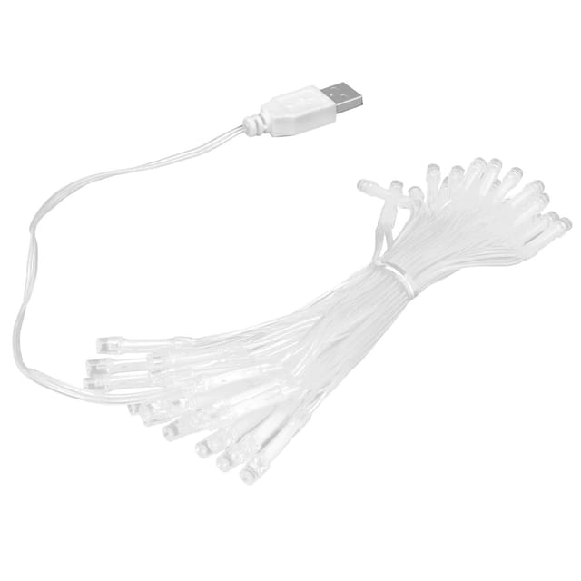 Bunte Lichterkette, 40 Leds, Dekorativ, Usb, Für Den Innenbereich, Partybeleuchtung, Kunststoff, Schutzart Ip42, 4,2 M
