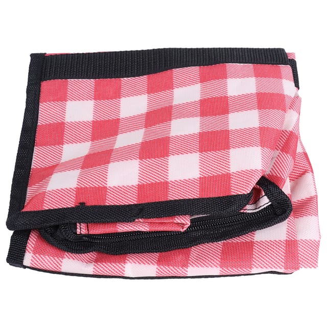 Aufbewahrungstasche Aus 600d Oxford-pvc-gewebe Mit Tragegriffen Und Reißverschluss, Tragbarer Trolley-organizer, Staubdicht, Für Zuhause Und Unterwegs, 53,5 X 20 X 16,5 Cm, Rot-kariert