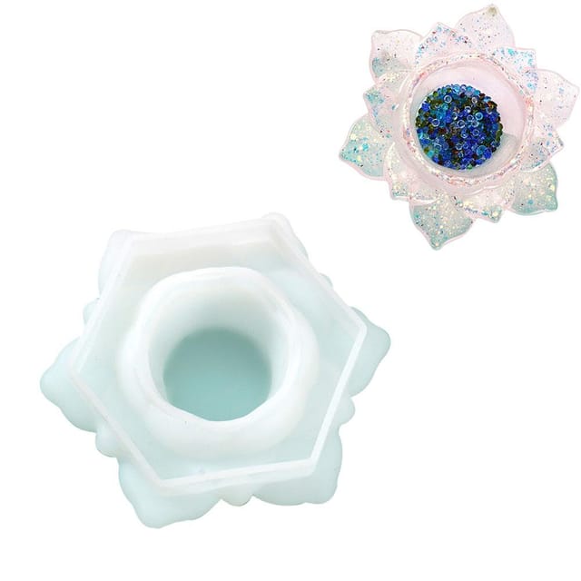 Silikon-blumenform, Kerzenhalterform Für Diy-schmuckkästchen, Bonbonieren, Tischdekoration, Zuhause