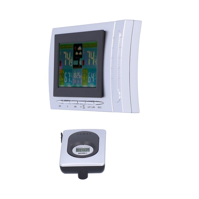 Drahtlose Wetterstation Mit Wettervorhersage, Thermometer, Hygrometer, Wecker Und Kalender Tsh134g