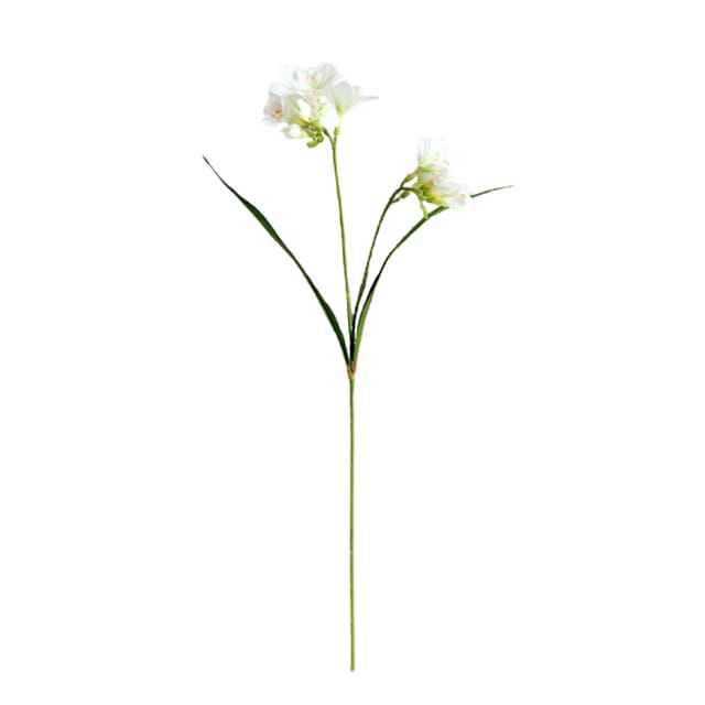 Künstliche Cymbidium-orchidee, Stoffähnliche Oberfläche Mit Biegsamem Metalldraht, Künstliche Orchidee, Innendekoration Für Zuhause, Büro, Tischdekoration, Hochzeit, Weiß