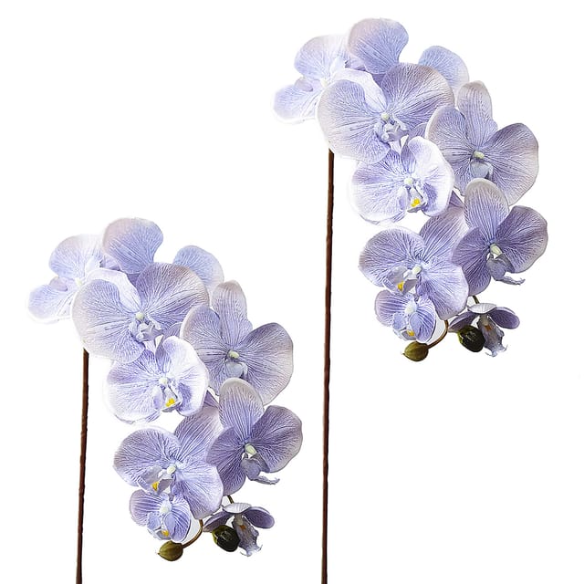 Künstliche Türkisfarbene Orchideenstiele, 95 Cm, Für Hochzeits- Und Wohndekoration, 10 Künstliche Phalaenopsis-blüten