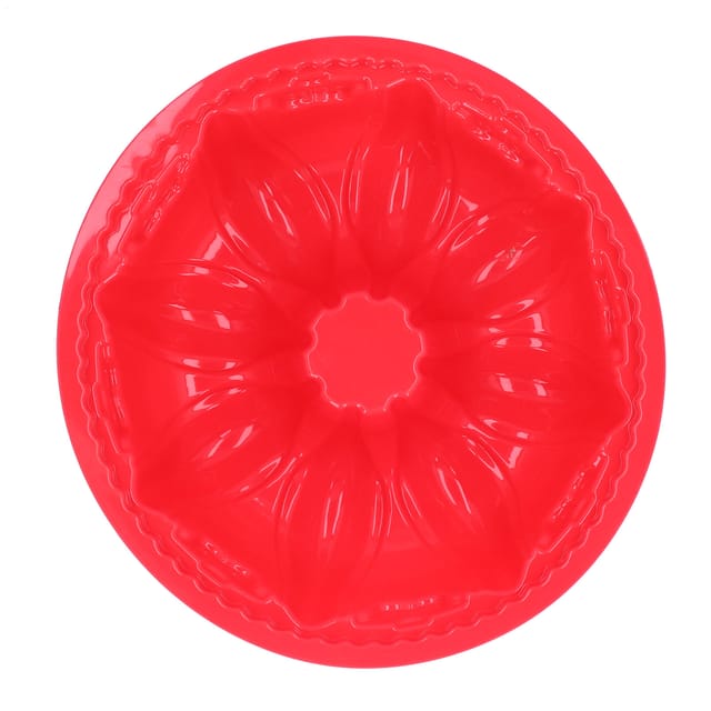 Große 3d-k ürbis-förmige Silikon-kuchenform, 24 X 8 Cm, Rot, Zum Backen, Basteln Und Für Seifenherstellung