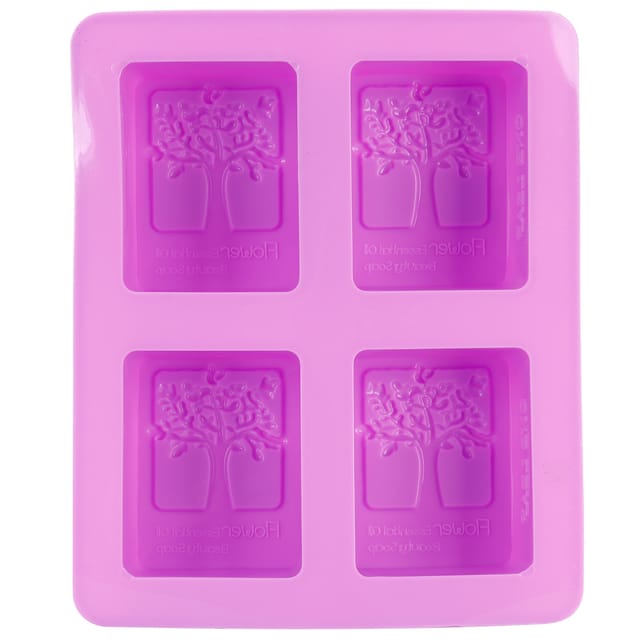 Hitzebeständige, Violette Silikon-kuchenform Für Diy-backwaren, 19,3 X 16 X 4 Cm, 1 Stück