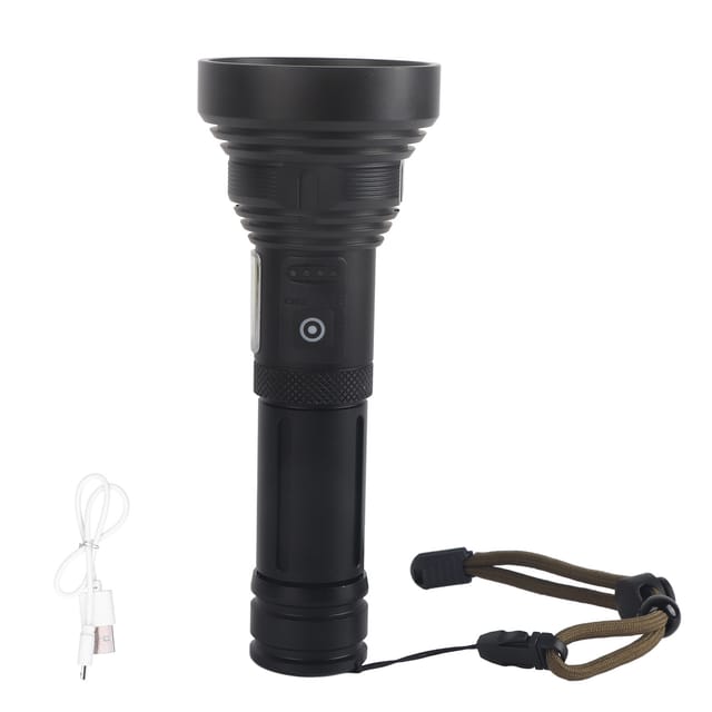 Multifunktionale, Per Usb Aufladbare Taschenlampe, 1500 M Reichweite, Spezielle Led F ür Jagd, Angeln Und Expeditionen
