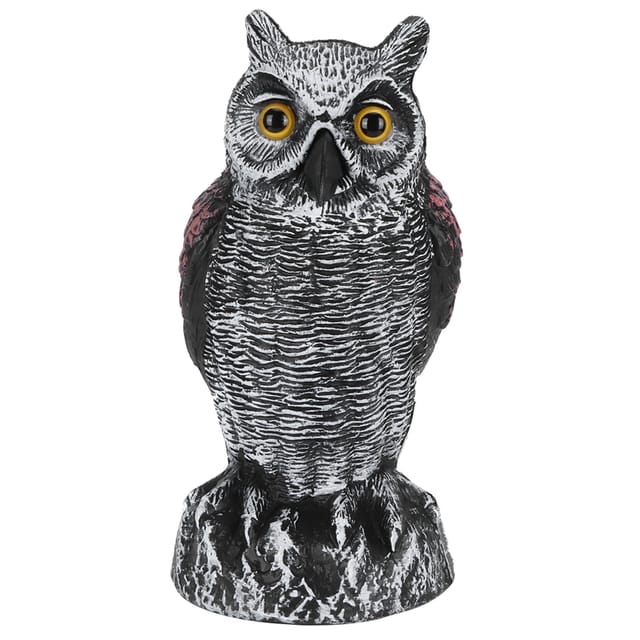 Attrappe Einer Eule Aus Abs-kunststoff, K ünstliche Gartendekoration, Vogelscheuche, Jagdattrappe 1020-1