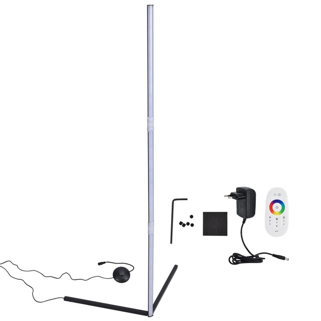 Moderne, Schlichte Dreieckige Rgb-led-eckstehleuchte, Akzentstrahler Mit Lebendigen Farben, Fernbedienung 100–240 V (eu)