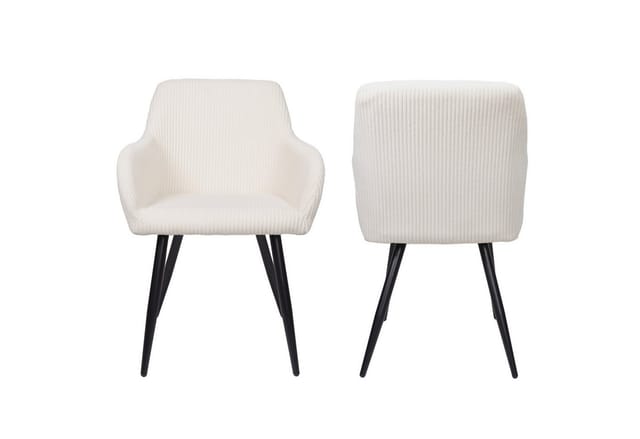 Albatros International Esszimmerstuhl Esszimmer Stühle 2 er Set SILA, Stuhl Stühle Esszimmerstühle, Küche (2er Set Beige, Cord Bezug), Küchenstuhl Küchenstühle Essstühle für den Esstisch Ess Stühle