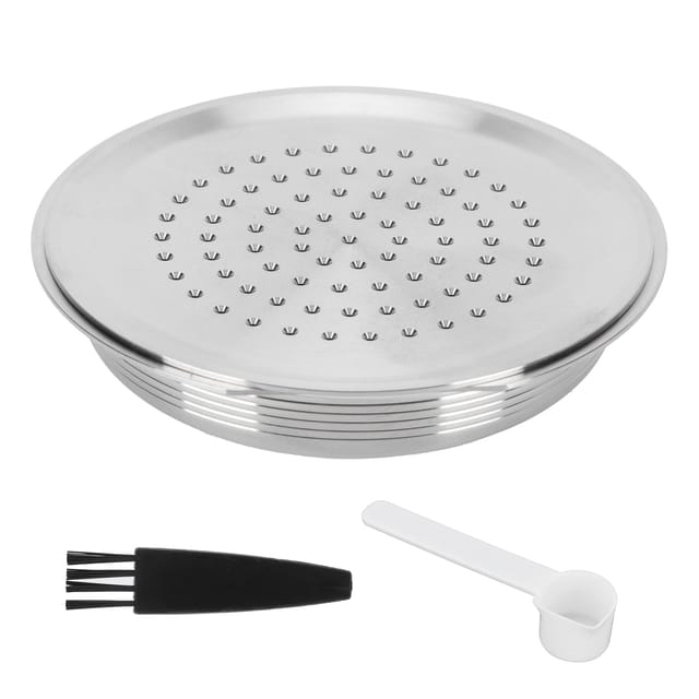 Wiederverwendbare Kaffeekapsel Mit Nachfüllbarem Kaffeefilter, Löffel Und Pinsel, Kompatibel Mit Senseo Hd7801