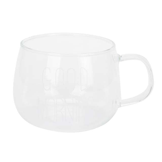 Kaffeebecher Aus Transparentem Borosilikatglas Mit Henkel Für Milch, Tee, Cocktails Und Andere Getränke, 8 X 11 Cm, 144 G