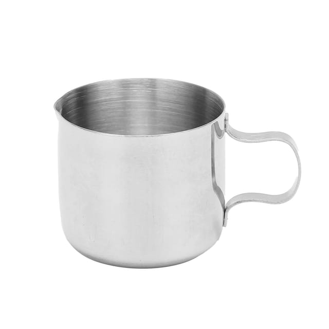 Kleiner 30-ml-milchkrug Aus Edelstahl, Gerade Form, Lebensmittelechtes Material, Leicht Zu Reinigen, Für Haushalte Und Cafés