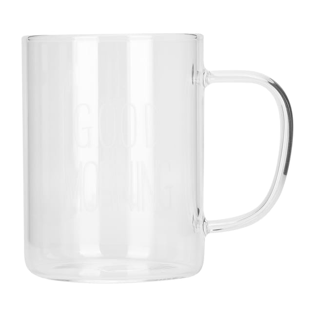 350 Ml Wasserglas Aus Klarem Borosilikatglas, Latte-becher Mit Henkel, Küchenutensil, 8 X 10,5 Cm, 1 Stück