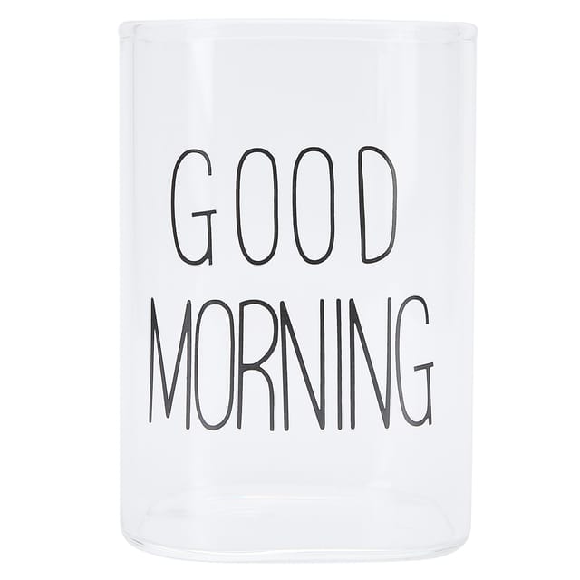 Innovativer, Transparenter Milchglasbecher Für Kaffee, Tee Oder Andere Getränke, Glaswaren Für Zuhause Oder Fürs Büro, Schwarzes Etikett, 240 Ml