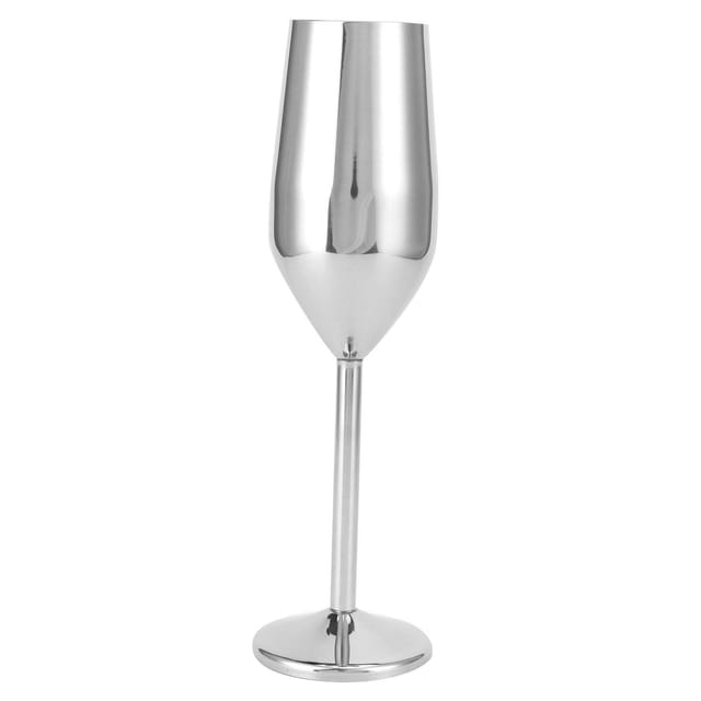 200-ml-weinglas Aus Edelstahl Mit Gravierter, Hochglanzverchromter Oberfläche Für Bar, Party, Bankett, Picknick, Brillante Anlässe