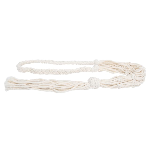 Handgewebter Weinflaschenhalter Aus Baumwollseil Im Bohème-stil, Hängebeutel Zur Aufbewahrung Von Flaschen, Beige