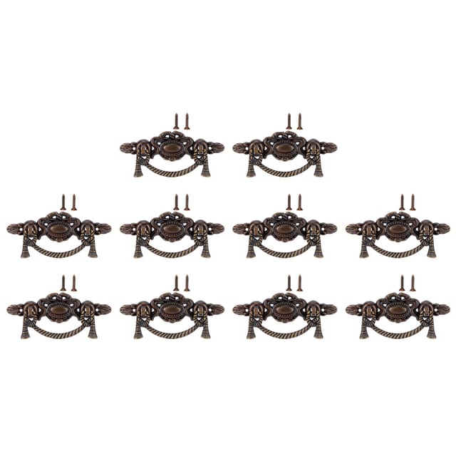 10 Sets Antiker Möbelgriffe Aus Zinklegierung In Bronzeoptik Für Schubladen Und Schränke, Passend Für Küchen- Und Schranktüren, Inklusive Schrauben