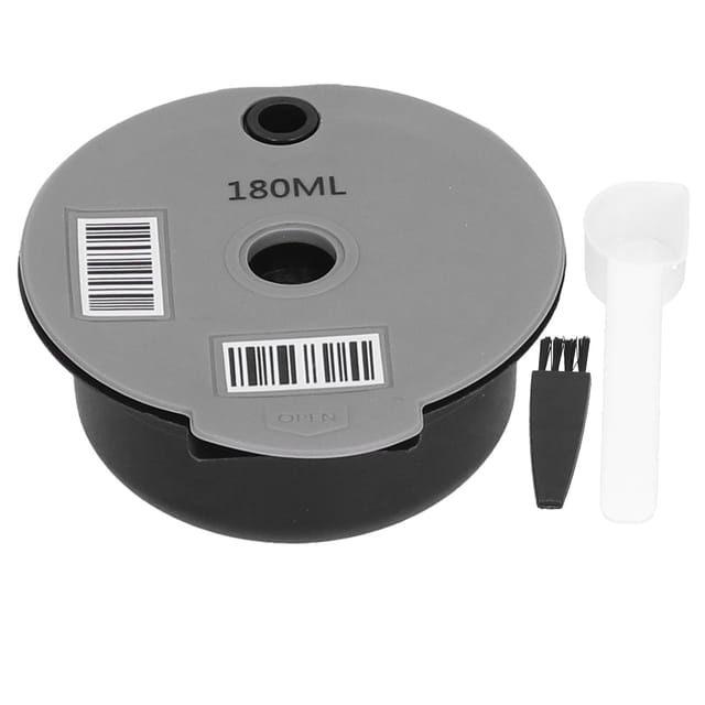 Wiederverwendbare Kaffeekapsel, Kaffeefilter Mit Löffel Und Bürste, Kaffeezubehör Für Zuhause Und Büro, 180 Ml, Kompatibel Mit Bosch Tassimo