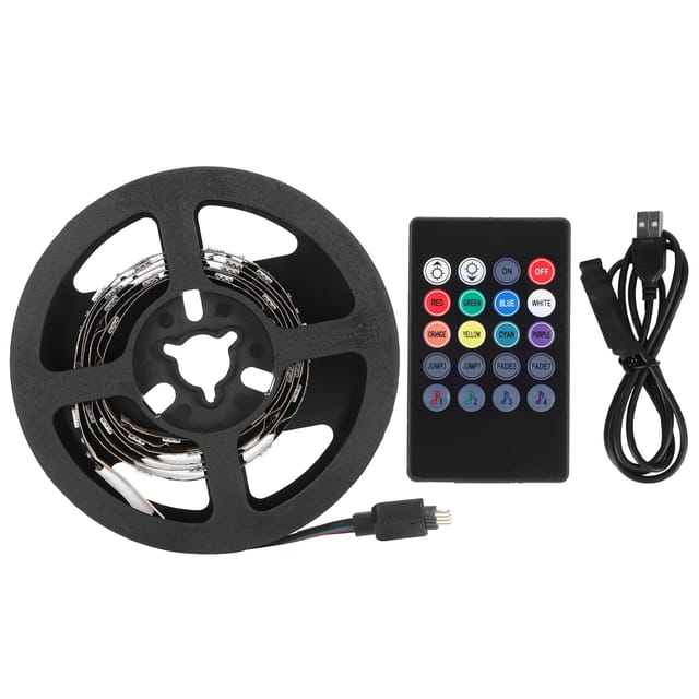Usb-led-streifen Mit Fernbedienung, Rgb-farben, Stimmungsvolle Beleuchtung Für Bars Und Ktvs