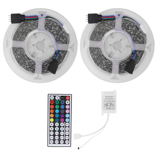X 10 M 12v Rgb-led-streifen Mit 44-tasten-fernbedienung Für Die Inneneinrichtung
