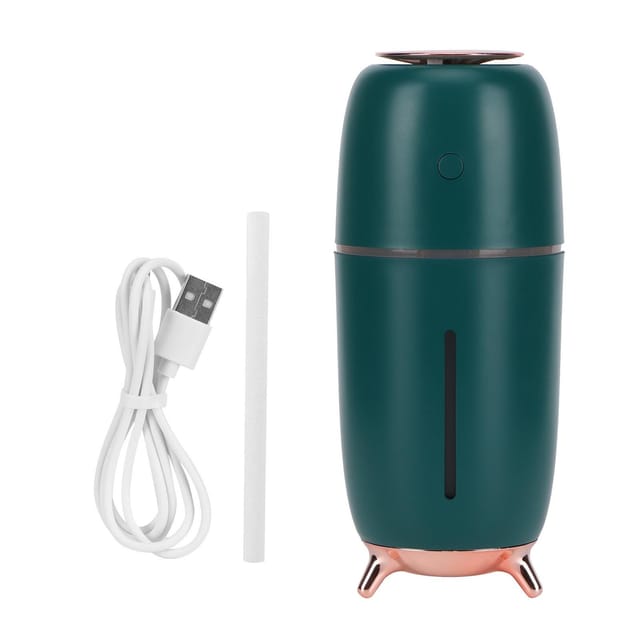 Intelligenter Usb-luftbefeuchter Mit Verdampfer Und Farbigem Licht Für Büro Und Auto (grün)