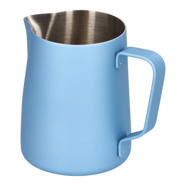 350 Ml Milchaufschäumkännchen Aus Blauem Edelstahl 304 Mit Adler-ausgießer Für Die Küche