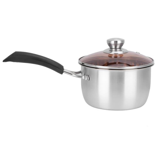 Einhebel-milchtopf Aus Verbundstahl Und Edelstahl, Multifunktionaler Dampfgarer Für Babynahrung, Suppen, Soßen Und Zum Kochen, Silberfarben, 9 X 17 X 35 Cm