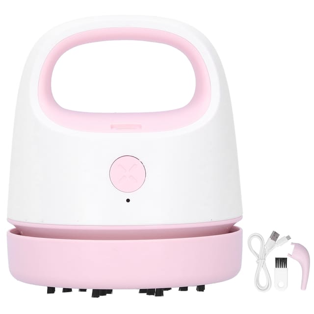 Mini-tischstaubsauger Mit 2 Saugstufen, Tragbarem Staub- Und Krümelbehälter, Usb-aufladbar, Für Zuhause Oder Büro, Rosa